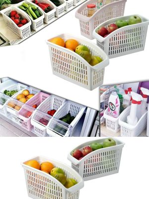 3'lü Buzdolabı Düzenleyici Organizer Sebze Ve Meyvelik 3 Adet