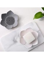 Elastik Lotus Kaydırmaz Katı Sabunluk ve Süngerlik Silikon